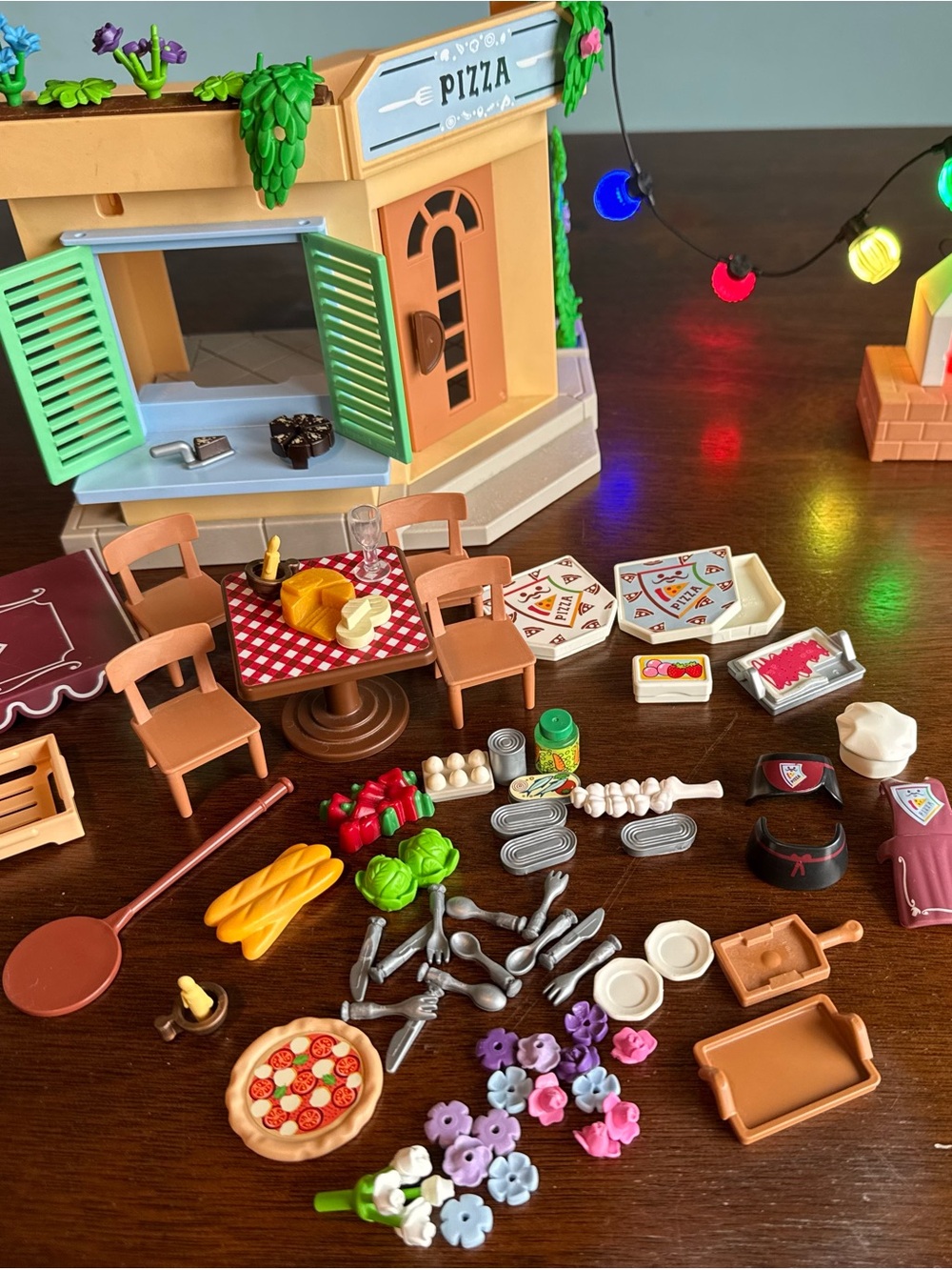 Playmobil Pizza Shop 70336 Kids Action Playset w/ Lights